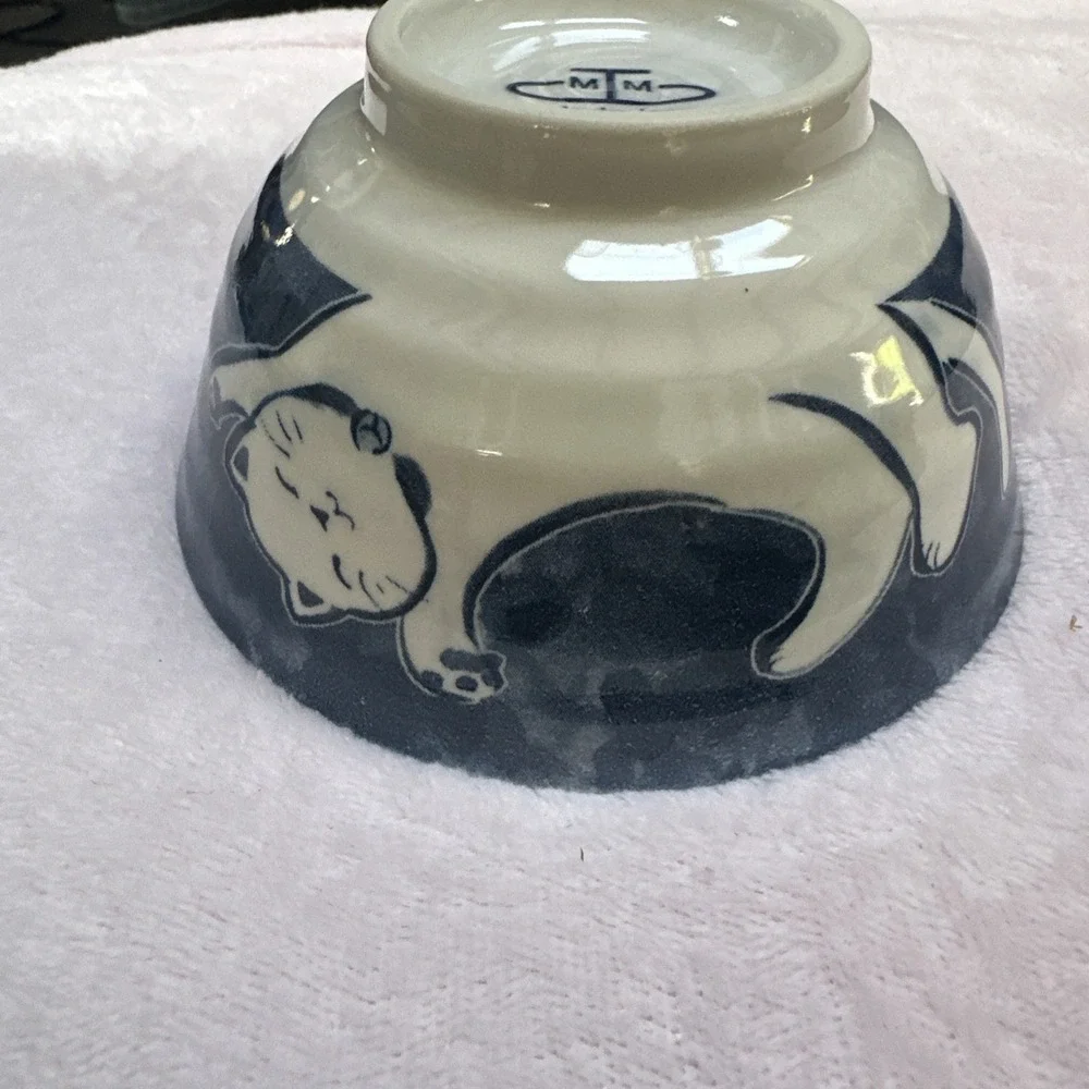 CERAMIC RAMEN CAT JAPANESE NEKO 4.5